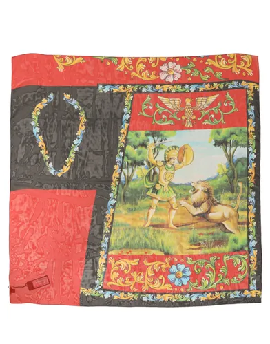 Silk Printed Square Foulard Women's Scarf - Dolce & Gabbana - Modalova