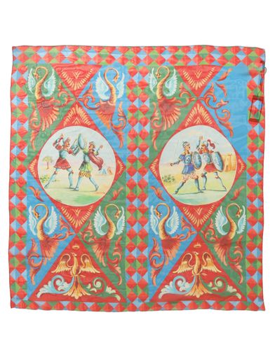Silk Printed Square Foulard Women's Scarf - Dolce & Gabbana - Modalova