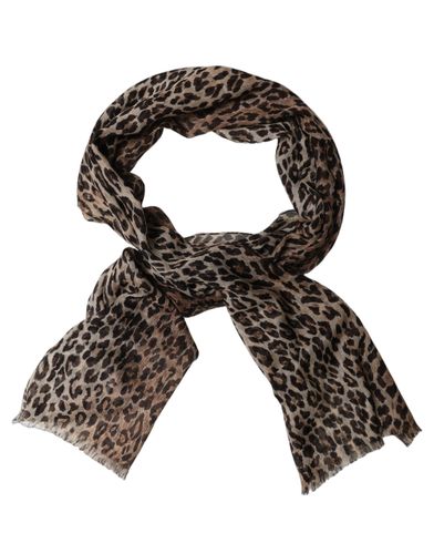 Leopard Cashmere Shawl Stole Women's Scarf (Pre-Owned) - Dolce & Gabbana - Modalova