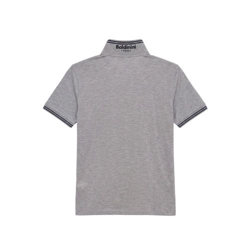 Grey Cotton Men's Men's Polo-Shirt - Baldinini Trend - Modalova