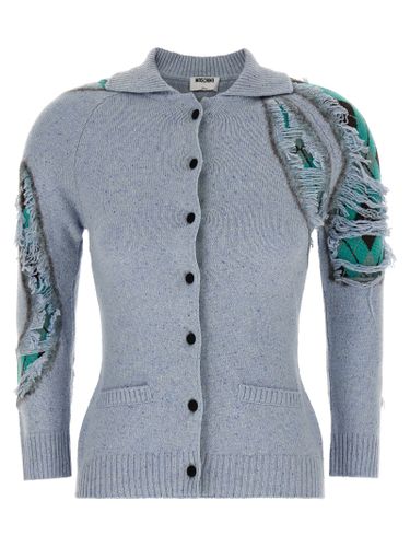 Moschino Blue Wool Women's Cardigan - Moschino - Modalova