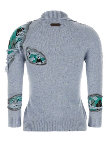 Moschino Blue Wool Women's Cardigan - Moschino - Modalova