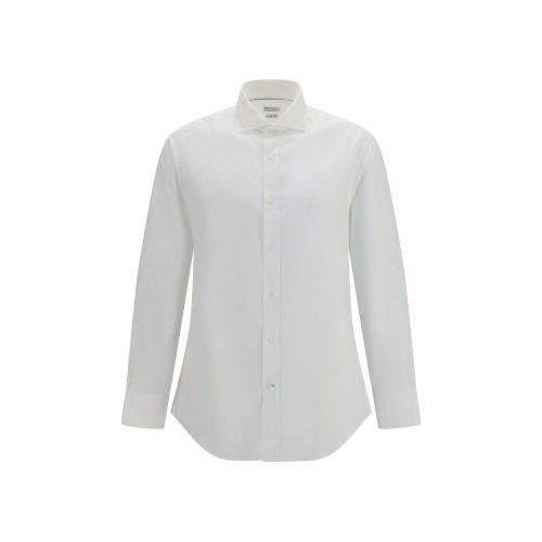 Cotton Dress Men's Shirt - Brunello Cucinelli - Modalova