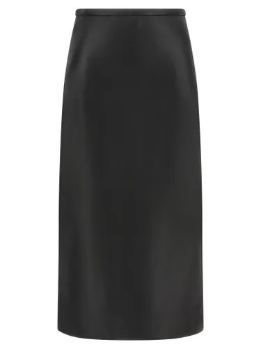 Lamb Leather Midi Women's Skirt - CO - Modalova