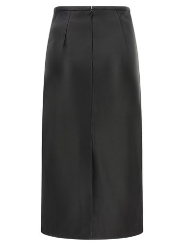 Lamb Leather Midi Women's Skirt - CO - Modalova