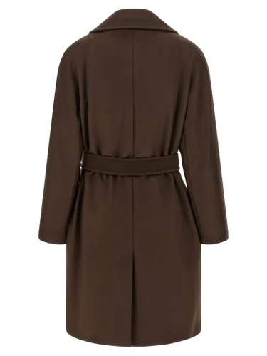 Max Mara Brown Wool Women's Coat - Max Mara - Modalova