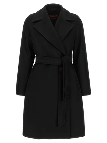 Max Mara Black Wool Women's Coat - Max Mara - Modalova