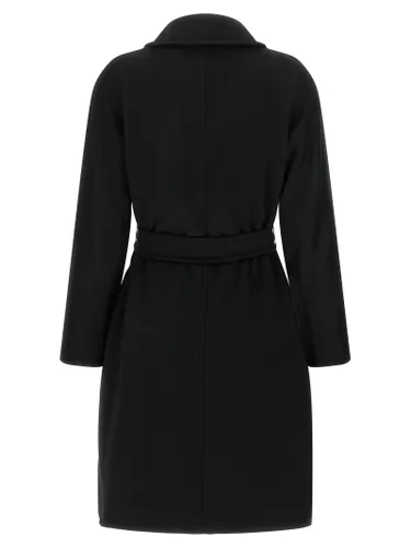 Max Mara Black Wool Women's Coat - Max Mara - Modalova