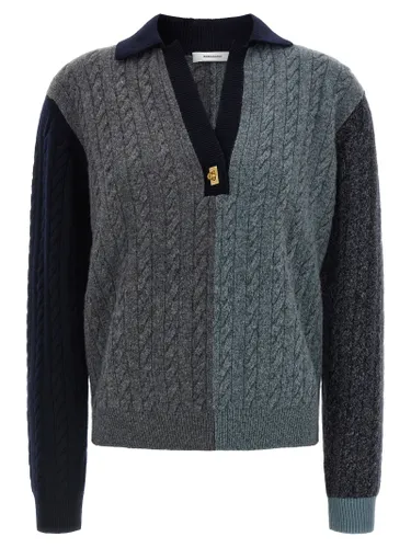 Virgin Wool Women's Cardigan - Ferragamo - Modalova