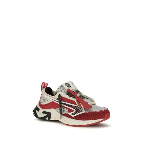 Polyester Athletic Men's Sneakers - Off-White - Modalova
