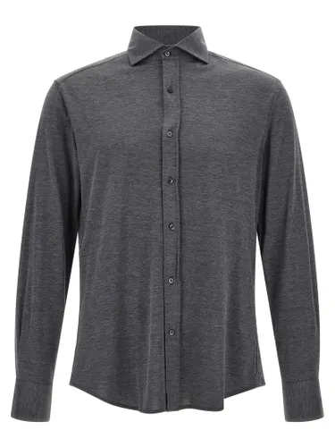 Silk Men's Blouse - Brunello Cucinelli - Modalova
