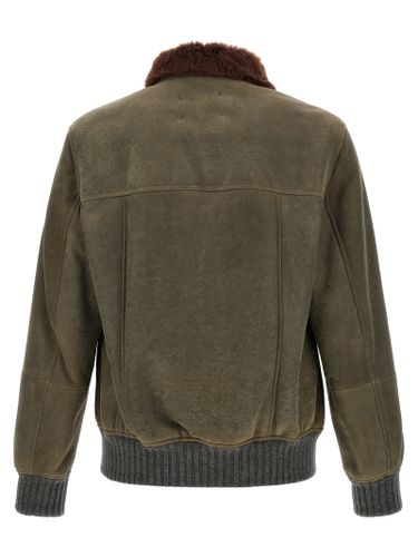 Lamb Leather Leather Men's Jacket - Brunello Cucinelli - Modalova