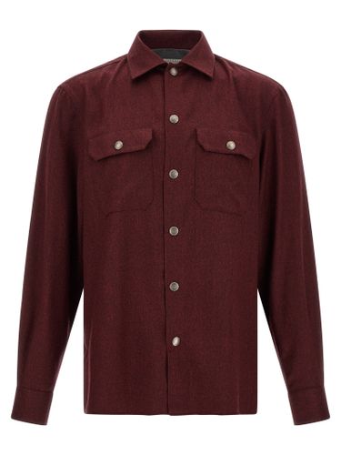 Virgin Wool Men's Blouse - Brunello Cucinelli - Modalova
