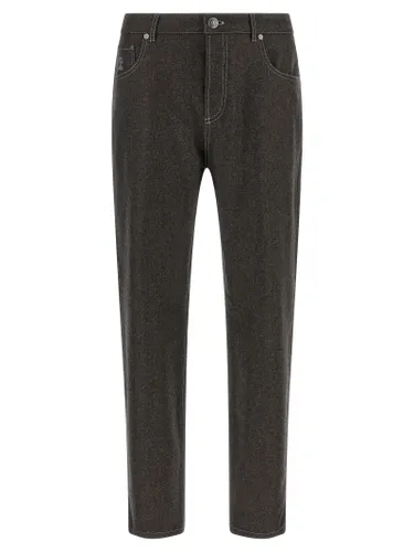 Virgin Wool Casual Men's Pants - Brunello Cucinelli - Modalova