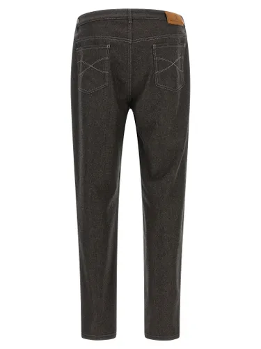 Virgin Wool Casual Men's Pants - Brunello Cucinelli - Modalova