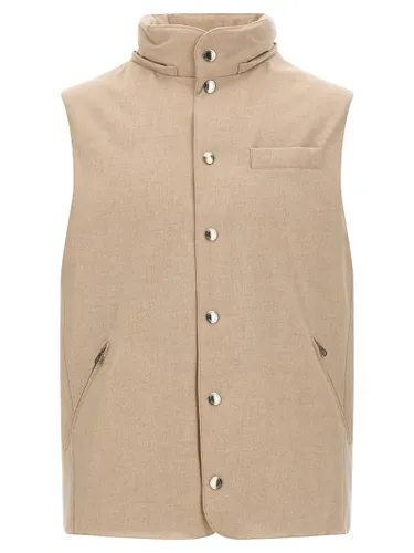 Wool Sleeveless Men's Jacket - Brunello Cucinelli - Modalova