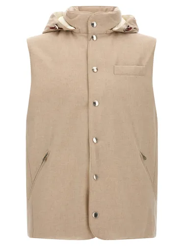 Wool Sleeveless Men's Jacket - Brunello Cucinelli - Modalova