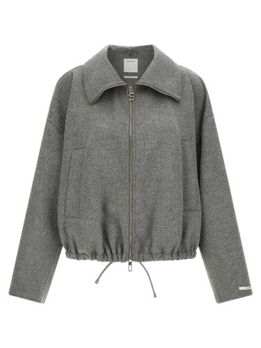 Sportmax Gray Wool Women's Bomber - Sportmax - Modalova