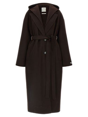 Sportmax Brown Wool Women's Coat - Sportmax - Modalova