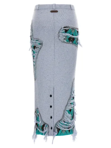 Wool Midi Women's Skirt - Moschino - Modalova