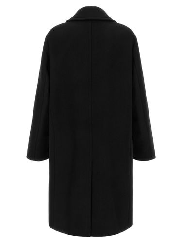 Fendi Black Virgin Wool Men's Coat - Fendi - Modalova