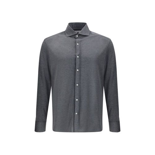 Silk Dress Men's Shirt - Brunello Cucinelli - Modalova