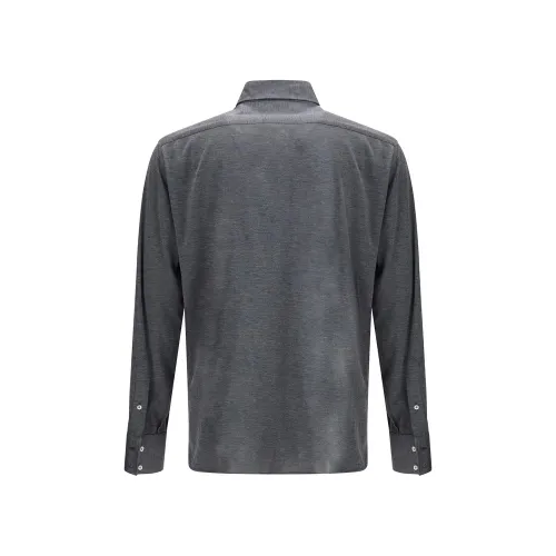 Silk Dress Men's Shirt - Brunello Cucinelli - Modalova