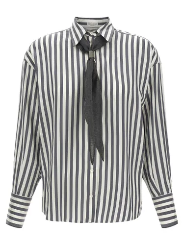 Silk Women's Blouse - Brunello Cucinelli - Modalova