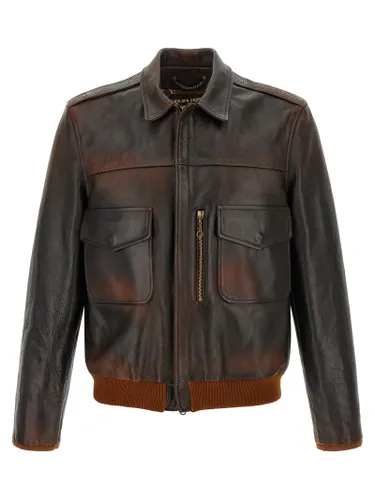 Cowhide Leather Men's Jacket - Golden Goose - Modalova