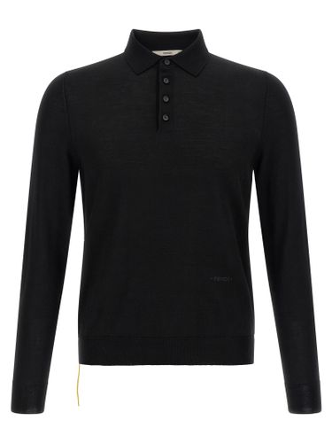 Virgin Wool Polo Men's Shirt - Fendi - Modalova