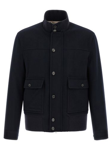 Virgin Wool Full-Length Men's Jacket - Lardini - Modalova