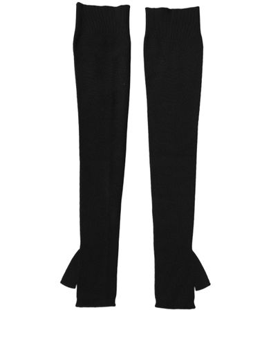 Wool Knitted Long Fingerless Men's Gloves - Dolce & Gabbana - Modalova