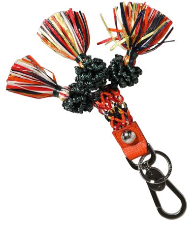 Raffia Leather Clasp Finder Chain Women's Keyring - Dolce & Gabbana - Modalova