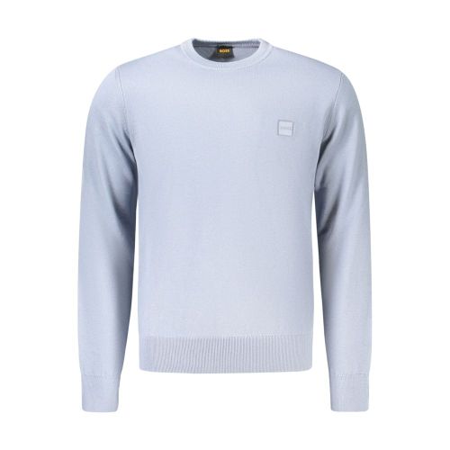 Azzurro Cotton Male Men's Sweater - Hugo Boss - Modalova