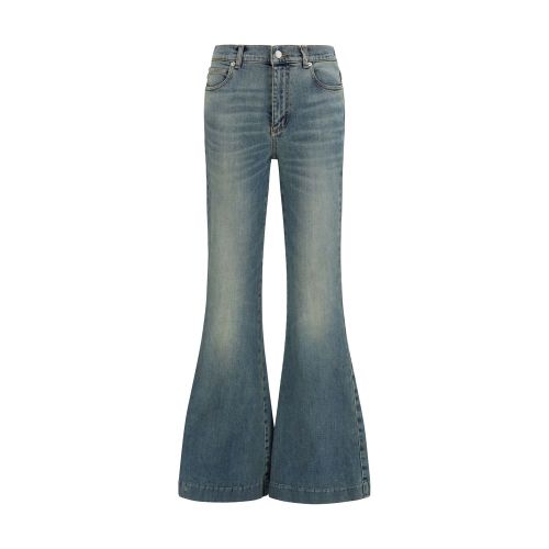 Cotton Flared Women's Jeans - Alexander McQueen - Modalova