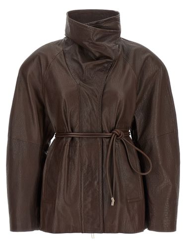 Lamb Leather Leather Women's Jacket - Sportmax - Modalova