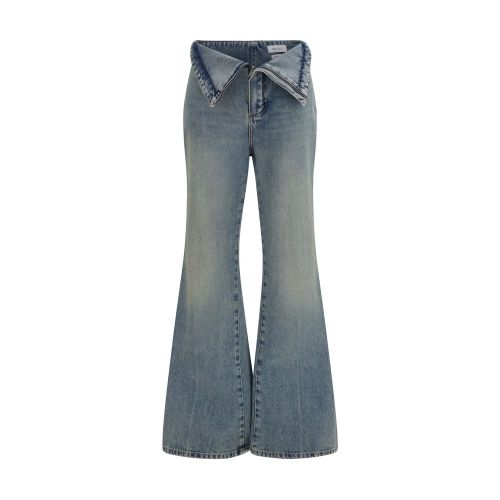 Cotton Flared Women's Jeans - Alexander McQueen - Modalova