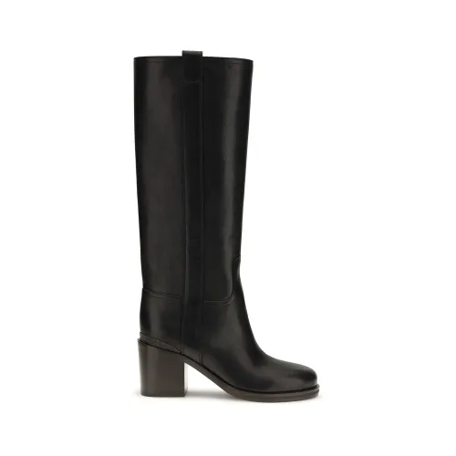 Calf Leather Bos Taurus High Heel Women's Boots - Brunello Cucinelli - Modalova