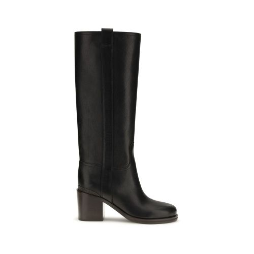 Calf Leather Bos Taurus High Heel Women's Boots - Brunello Cucinelli - Modalova