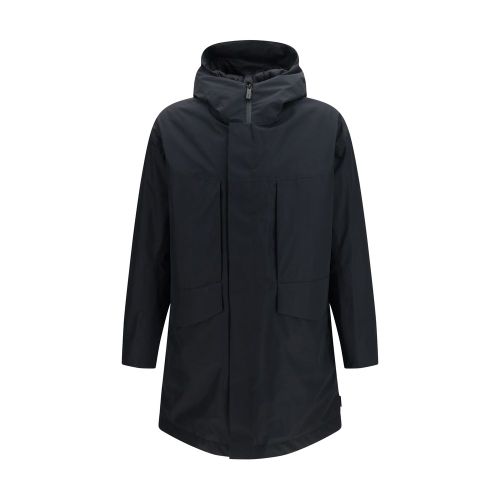 LAMINAR Black Polyester Men's Parka - LAMINAR - Modalova
