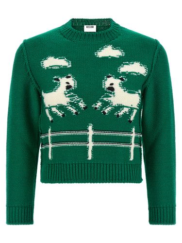 Virgin Wool Women's Cardigan - Moschino - Modalova