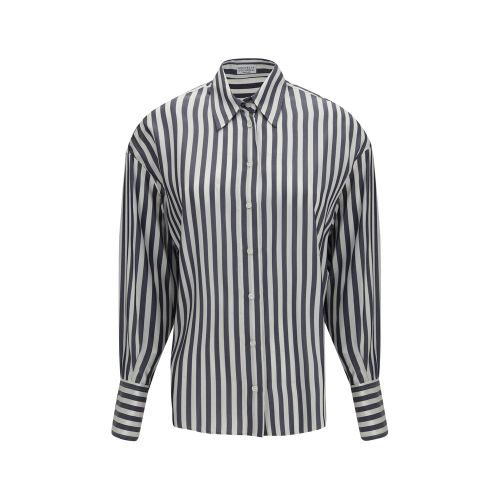 Silk Pattern Women's Shirt - Brunello Cucinelli - Modalova