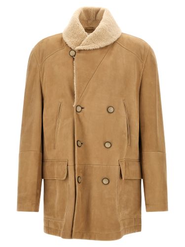 Lamb Leather Leather Men's Jacket - Brunello Cucinelli - Modalova