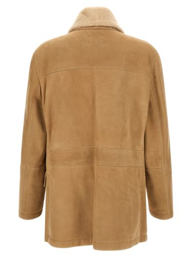 Lamb Leather Leather Men's Jacket - Brunello Cucinelli - Modalova