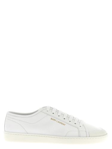 Calfskin Low Top Men's Sneakers - Saint Laurent - Modalova