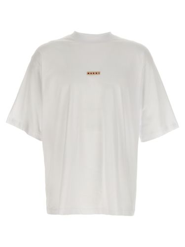 Marni White Cotton Men's T-Shirt - Marni - Modalova