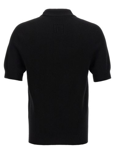 Merino Wool Polo Men's Shirt - Balmain - Modalova