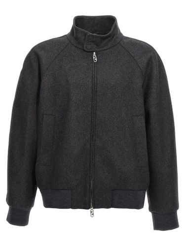 Fendi Gray Cashmere Men's Jacket - Fendi - Modalova