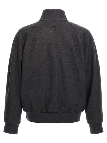 Fendi Gray Cashmere Men's Jacket - Fendi - Modalova