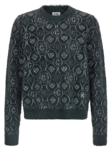 Casablanca Gray Wool Men's Cardigan - Casablanca - Modalova